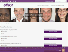 Tablet Screenshot of afnor-recrutement.org